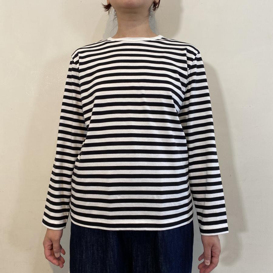 トロワ天竺ボーダー　クルーT