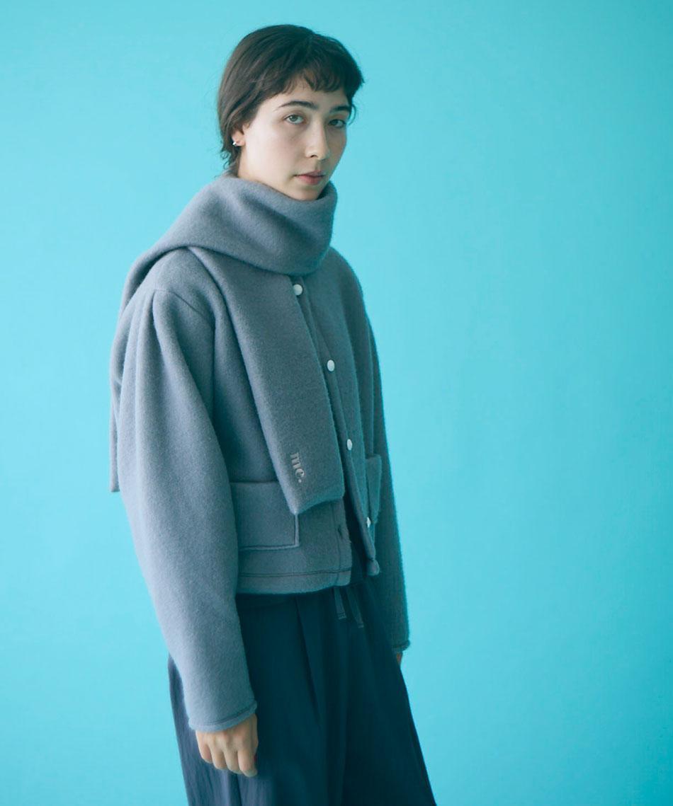 cloudy wool me.fluffy muffler